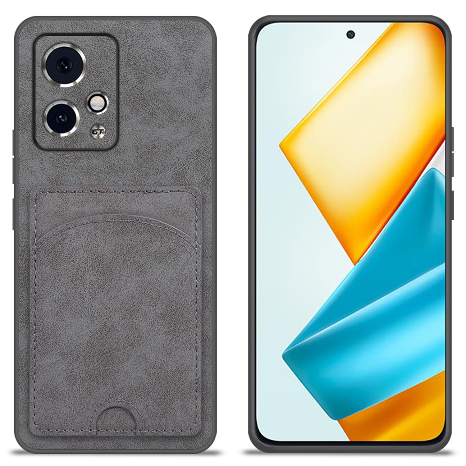 For Honor 90 GT 5G Case Leather+PC+TPU Kickstand Phone Cover with Card Holder For Honor 90 GT 5G Case Leather+PC+TPU Kickstand Phone Cover with Card Holder